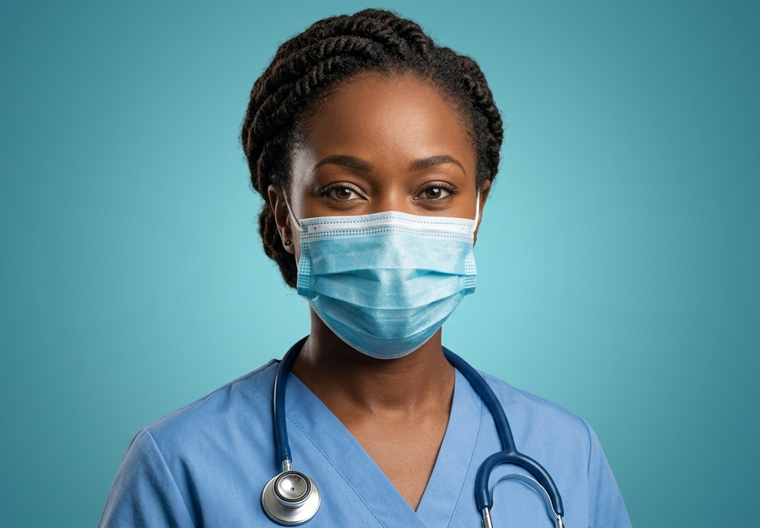 Confident female physician in a modern clinical setting